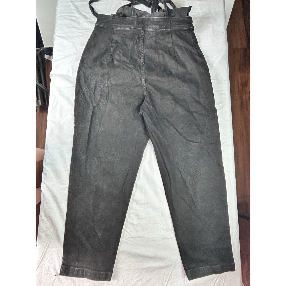 Vtg Madewell Overalls Black Tapered Size 12 Crisscross Zipper Side - Picture 13 of 13